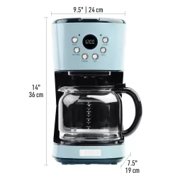 Haden 12-Cup Turquoise Residential Drip Coffee Maker