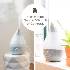 Crane Drop 1-Gallons Tabletop Ultrasonic Humidifier (For Rooms Up To 500-sq ft)