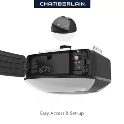 Chamberlain 3/4 Hps Smart Belt Drive Garage Door Opener Wi-fi Compatibility LED Light