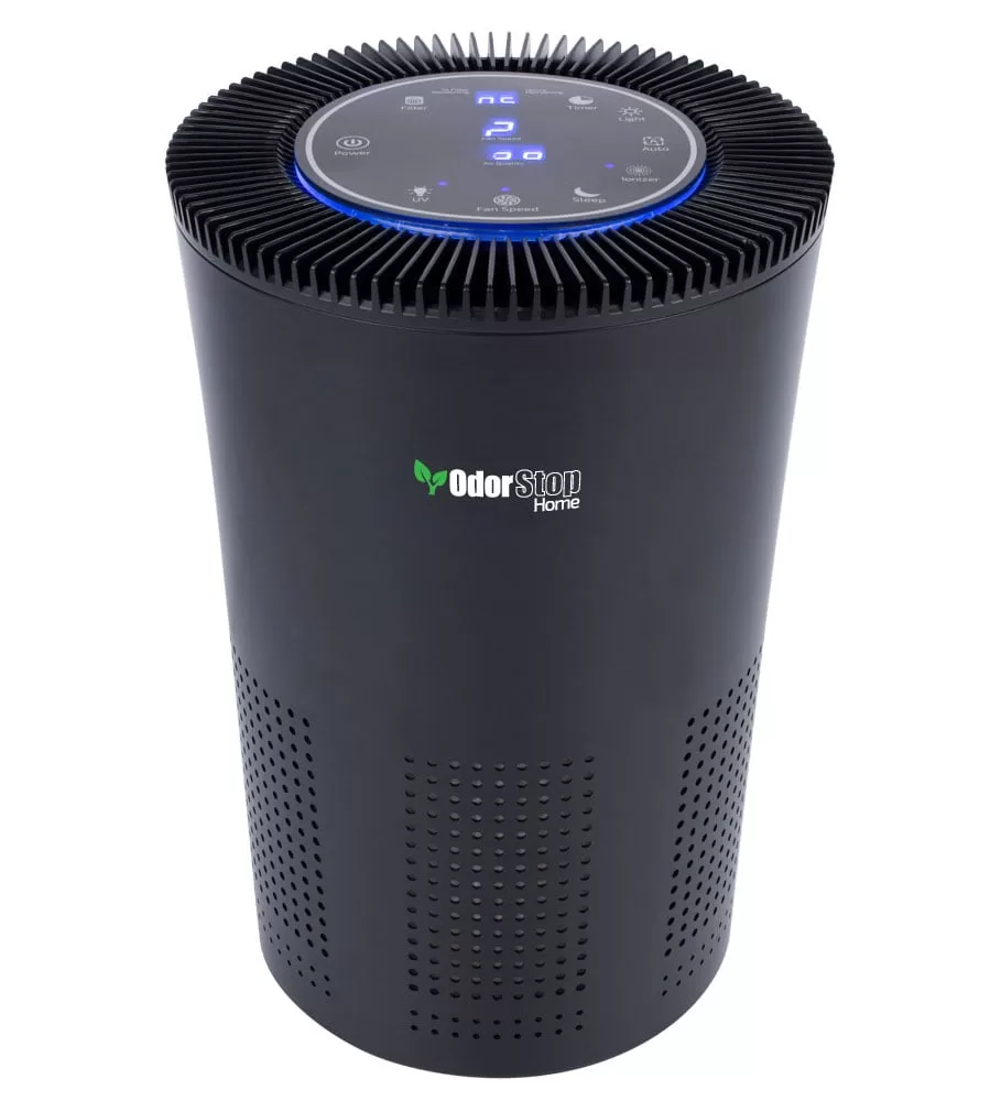OdorStop 5-Speed Black HEPA and Uv Air Purifier (Covers: 1000-sq ft)