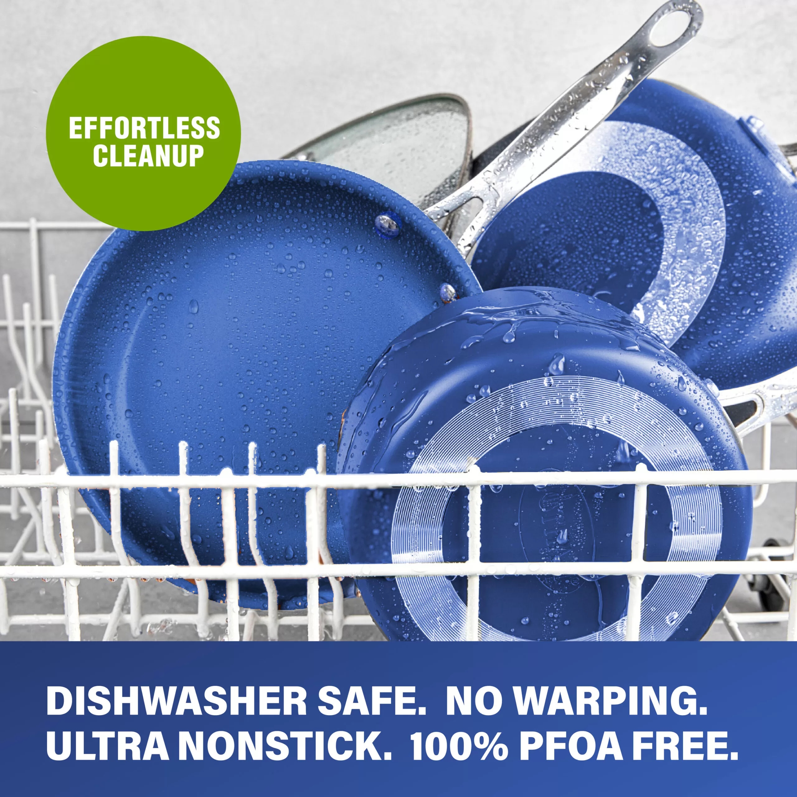 GraniteStone Diamond 23.4-in Aluminum Cookware Set with Lid