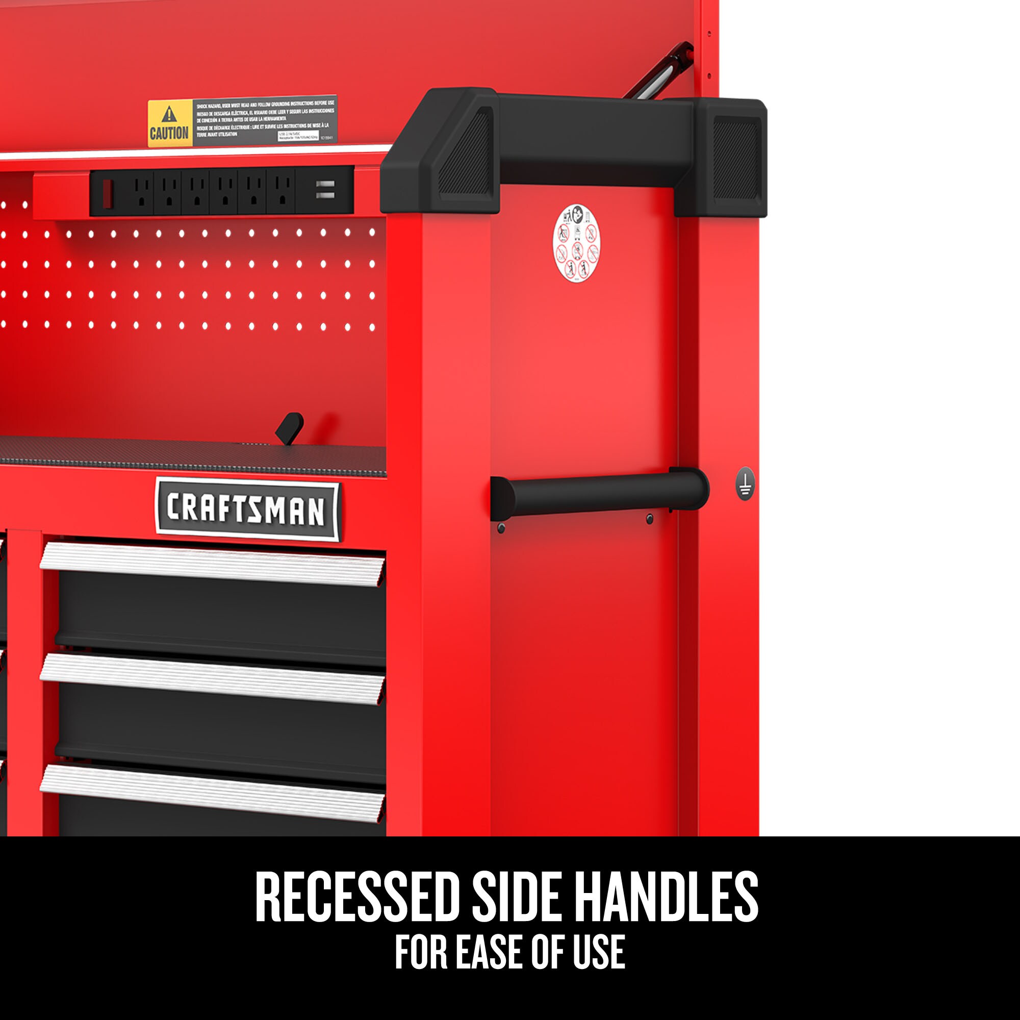 CRAFTSMAN 2000 Series 41-in W x 24.7-in H 6-Drawer Steel Tool Chest (Red) - Image 9