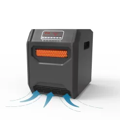 Lifesmart Up to 1500-Watt Infrared Quartz Cabinet Indoor Electric Space Heater with Thermostat and Remote Included