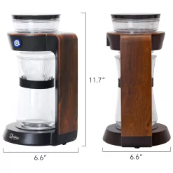 Tribest 2-Cup Black, Wood, and Clear Residential Pour Over Coffee Maker