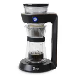 Tribest 2-Cup Black, Wood, and Clear Residential Pour Over Coffee Maker