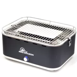 BBQ Dragon Zephyr charcoal grill 100-in W Silver Charcoal Grill