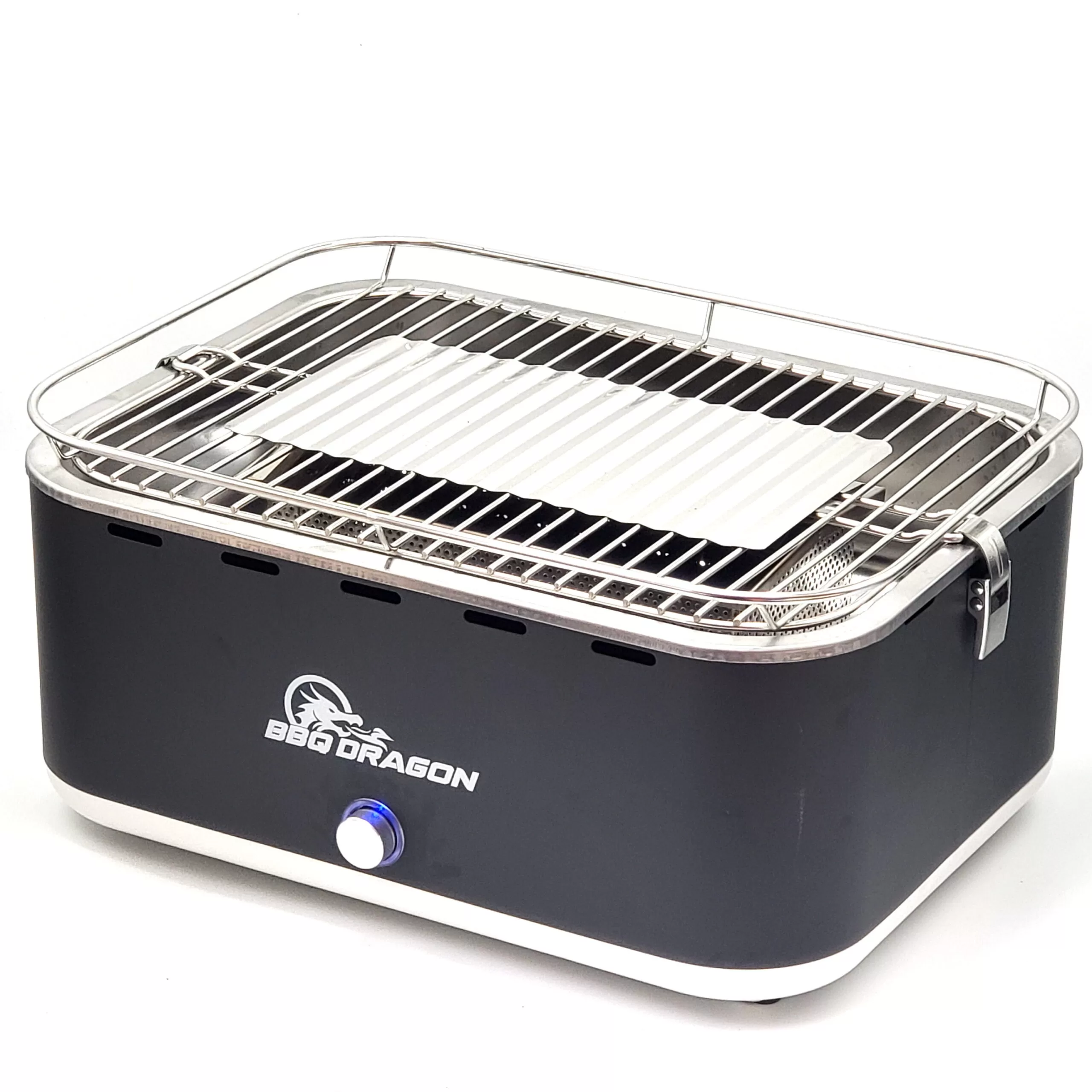 BBQ Dragon Zephyr charcoal grill 100-in W Silver Charcoal Grill