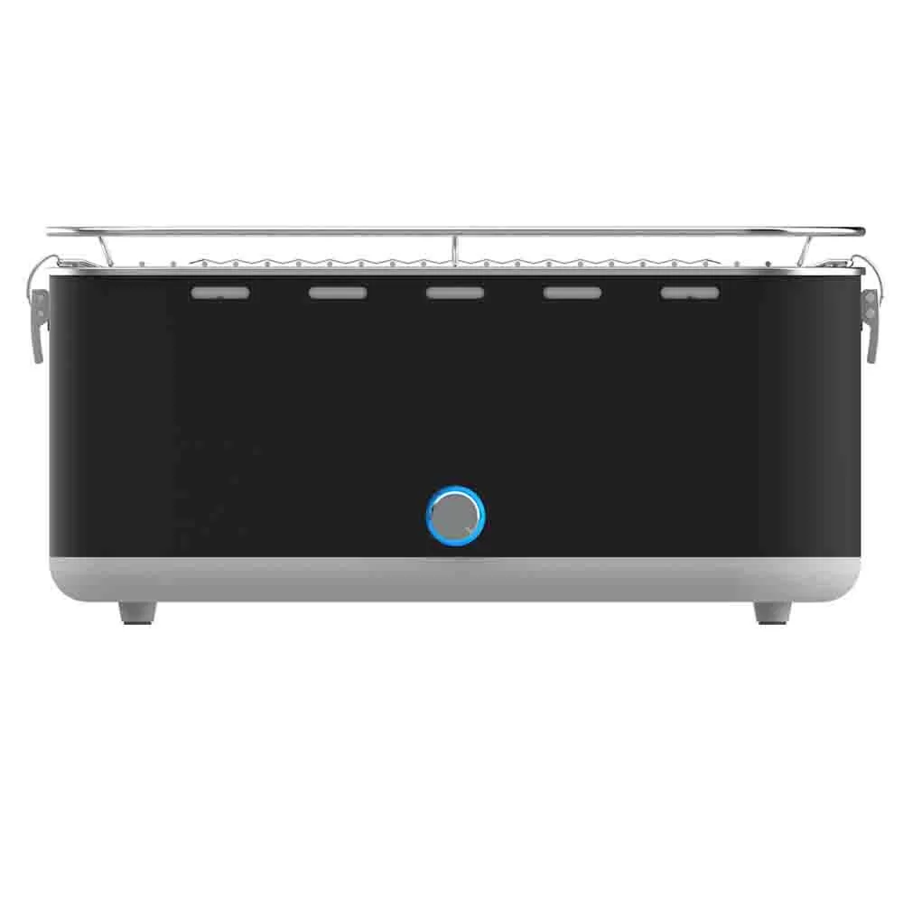 BBQ Dragon Zephyr charcoal grill 100-in W Silver Charcoal Grill