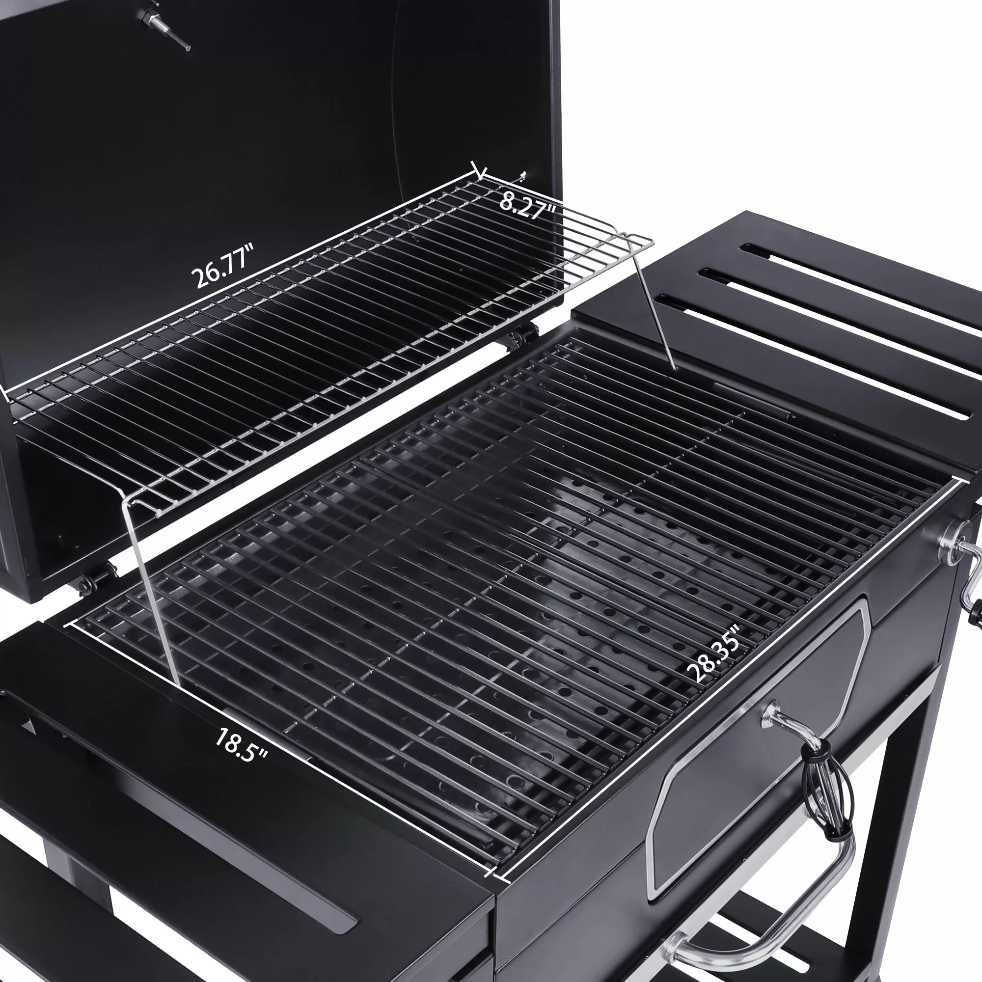 Royal Gourmet 30-in W Black Charcoal Grill