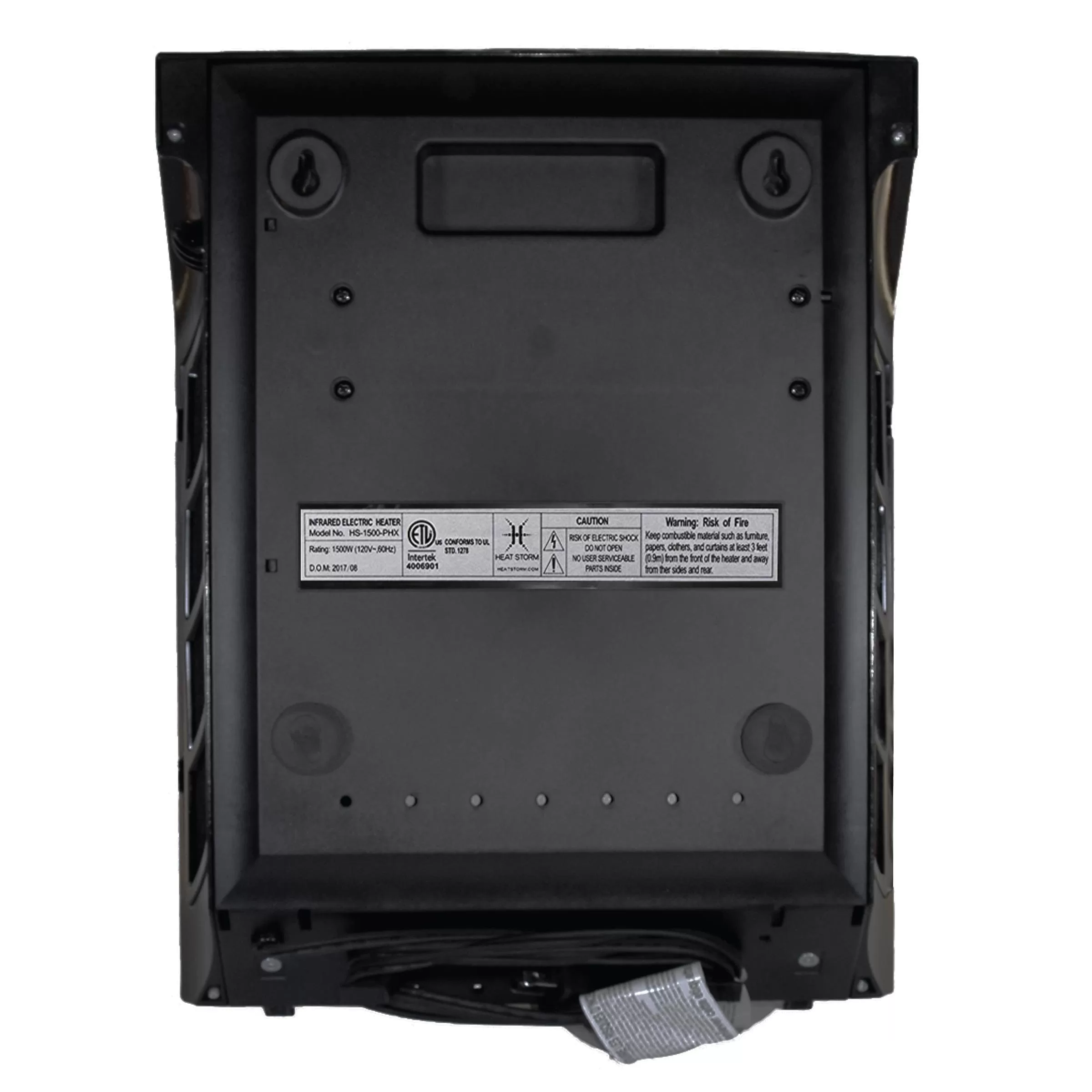 Heat Storm Up to 1000-Watt Infrared Cabinet Indoor Electric Space Heater with Thermostat and Remote Included