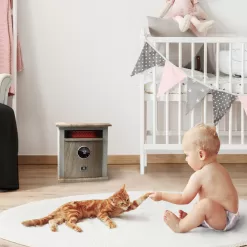 Heat Storm Up to 1500-Watt Infrared Cabinet Indoor Electric Space Heater with Thermostat and Remote Included