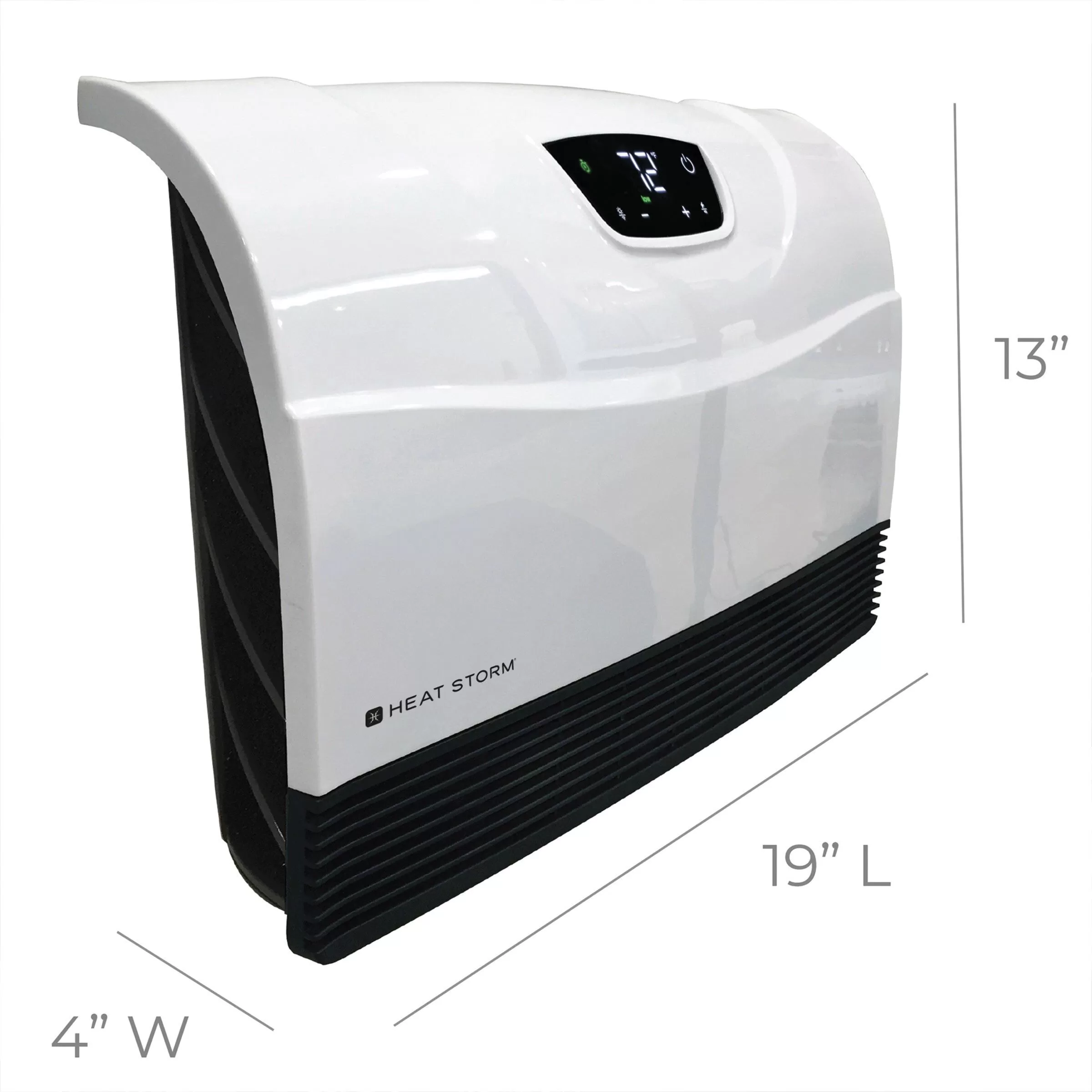 Heat Storm Up to 1500-Watt Infrared Cabinet Indoor Electric Space Heater with Thermostat and Remote Included