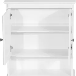 Spirich Home Bathroom Cabinet Wall Mounted with Doors, White