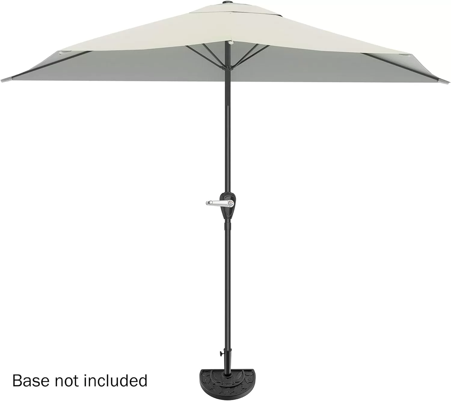 Pure Garden 9 Foot Half Round Patio Umbrella