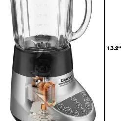 Cuisinart BFP-703BC Smart Power Duet Blender/Food Processor, Brushed Chrome, 3 cup, count of 6