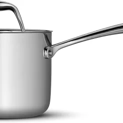 Tramontina Covered Sauce Pan Stainless Steel Tri-Ply Clad 1.5-Quart, 80116/021DS