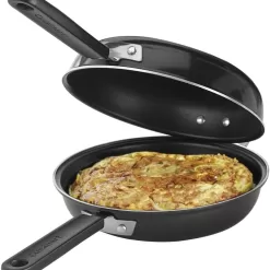 Cuisinart FP2-24BK 10-inch Nonstick Set Frittata Non-Stick Sauce Pan, Black/Stainless Steel