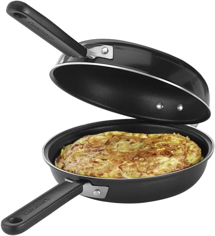 Cuisinart FP2-24BK 10-inch Nonstick Set Frittata Non-Stick Sauce Pan, Black/Stainless Steel