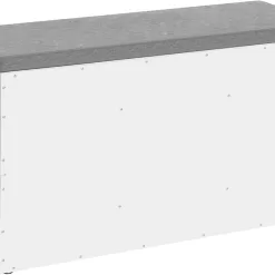 VASAGLE Shoe Bench, Shoe Storage Organizer with 6 Compartments and 3 Adjustable Shelves, White and Gray ULHS23WT