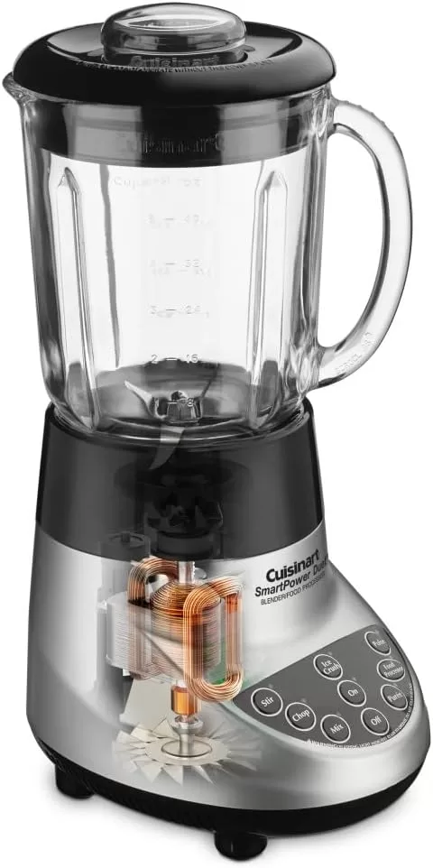 Cuisinart BFP-703BC Smart Power Duet Blender/Food Processor, Brushed Chrome, 3 cup, count of 6