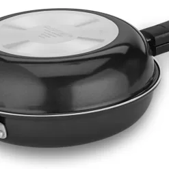 Cuisinart FP2-24BK 10-inch Nonstick Set Frittata Non-Stick Sauce Pan, Black/Stainless Steel