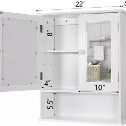 TaoHFE Medicine Cabinet, Medicine Cabinets for Bathroom