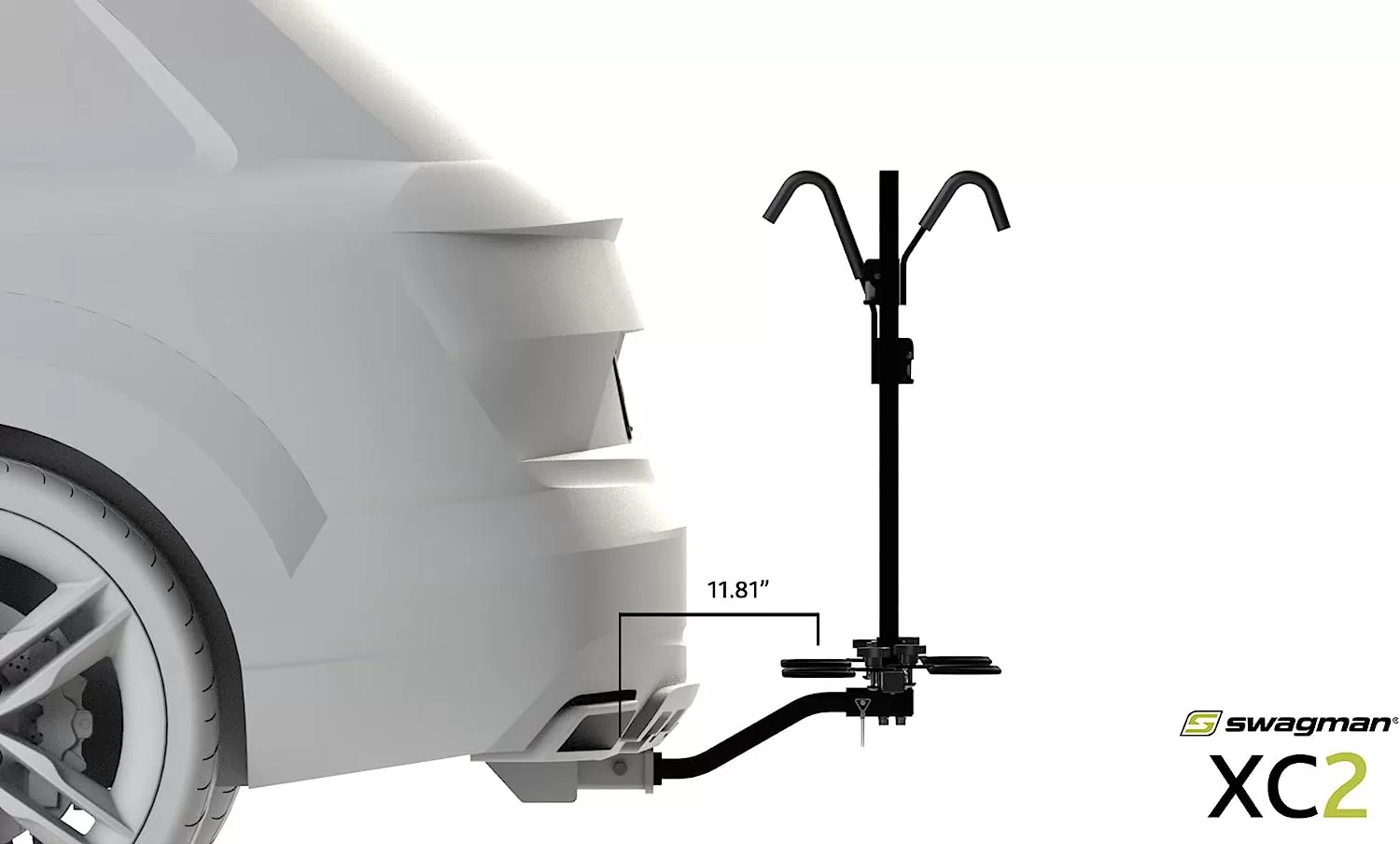 Swagman XC2 Hitch Mount Bike Rack , Black, 2-Inch Receiver