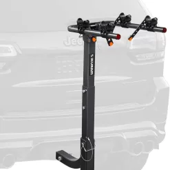 IKURAM R 2 Bike Rack Bicycle Carrier Racks Hitch Mount Double Foldable Rack for Cars, Trucks, SUV's and minivans with a 2" Hitch Receiver