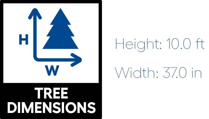 National Tree Company KW7-300-100 10 ft. Kingswood Fir Pencil Artificial Christmas Tree with Clear Lights - Image 2