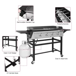 Royal Gourmet 4-Burner Liquid Propane Flat Top Grill