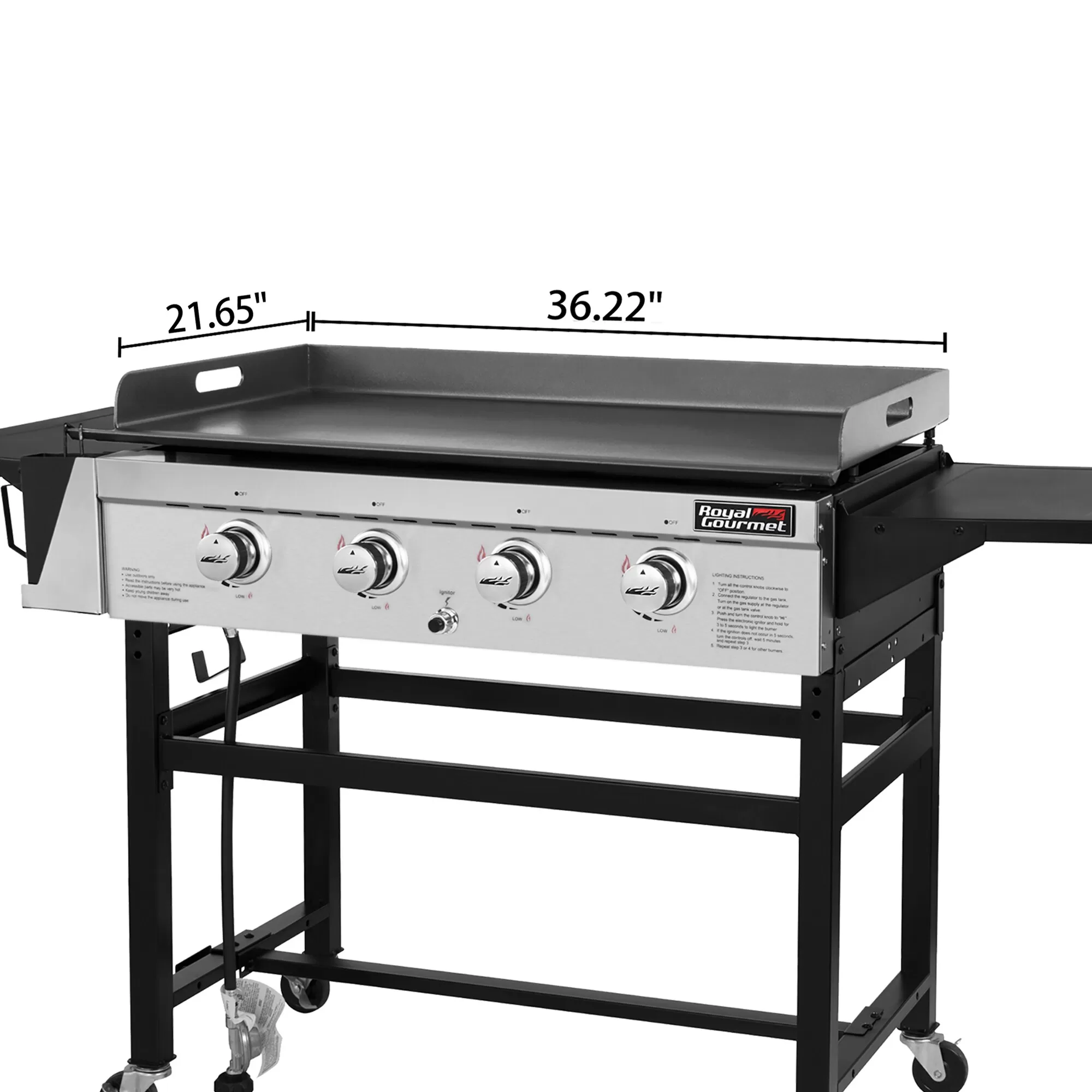 Royal Gourmet 4-Burner Liquid Propane Flat Top Grill