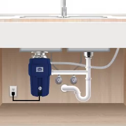 Project Source Corded 1-1/4-HP Continuous Feed Noise Insulation Garbage Disposal