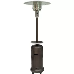 Hanover 48000-BTU Hammered Bronze Steel Floorstanding Liquid Propane Patio Heater