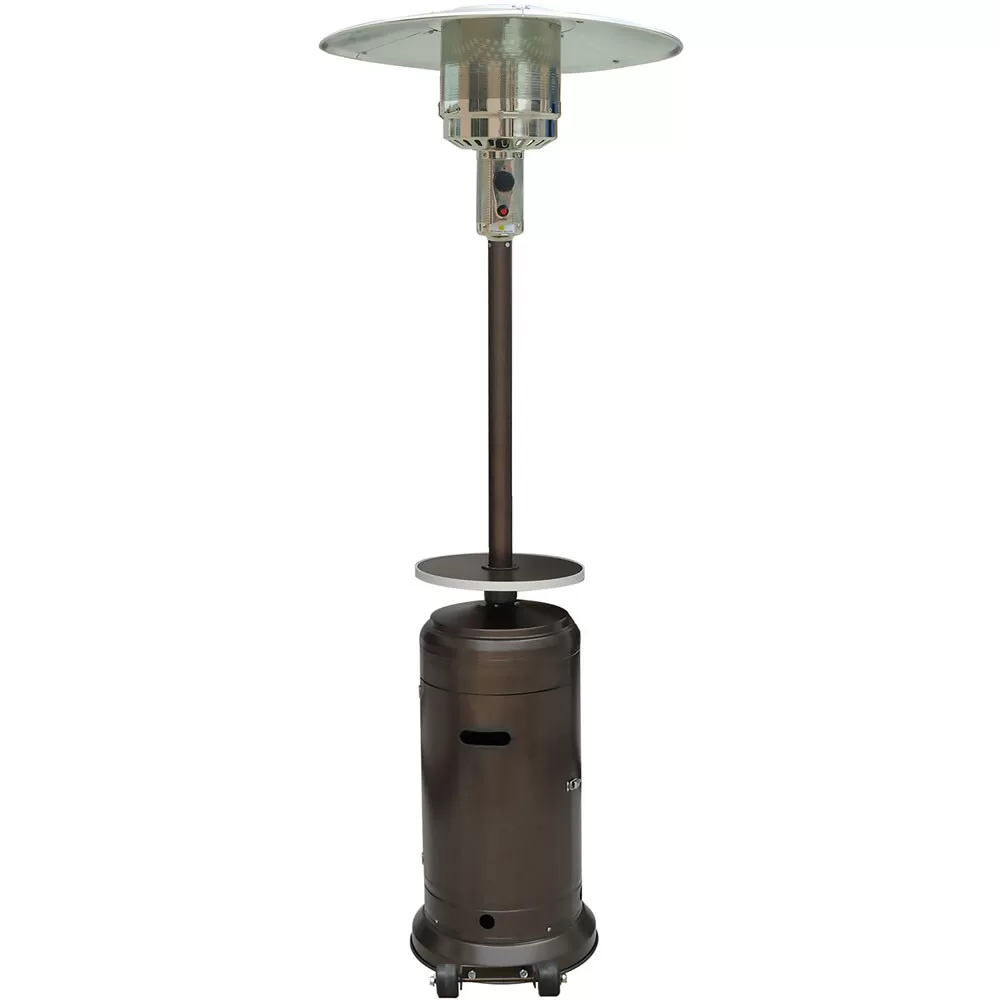 Hanover 48000-BTU Hammered Bronze Steel Floorstanding Liquid Propane Patio Heater