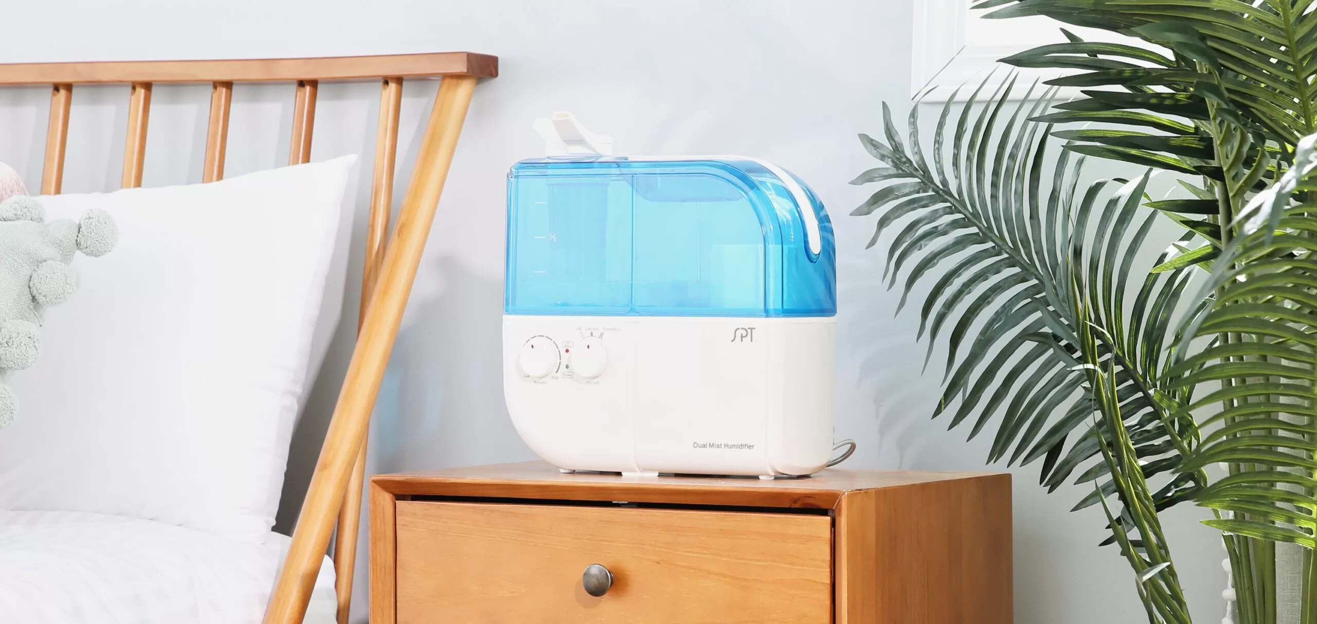 SPT 1-Gallons Tabletop Cool Mist/Warm Mist Humidifier (For Rooms Up To 500-sq ft)