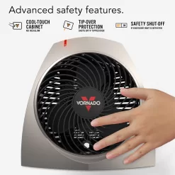 Vornado Up to 1500-Watt Fan Utility Indoor Electric Space Heater with Thermostat
