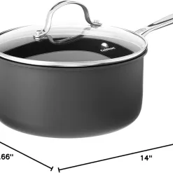 Cuisinart 6193-20 Chef's Classic Non-Stick 3-Quart Nonstick-Hard-Anodized, Saucepan w/Cover
