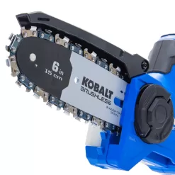 Kobalt 24-volt 6-in Brushless Battery 2 Amp 2 Ah Chainsaw (Battery and Charger Included)