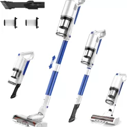 whall Cordless Vacuum Cleaner, Upgraded 25Kpa Suction 280W Brushless Motor 4 in 1 Cordless Stick Vacuum Cleaner