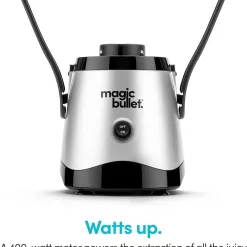 Magic Bullet Mini Juicer with Cup, Black and Silver