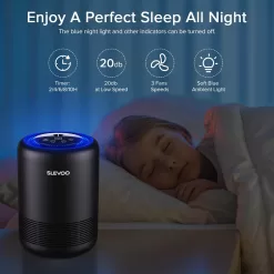 Air Purifiers for Bedroom Pets Smokers in Home, H13 True HEPA Filter Air Cleaner