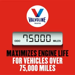 Valvoline High Mileage with MaxLife Technology SAE 5W-20 Synthetic Blend Motor Oil 5 QT