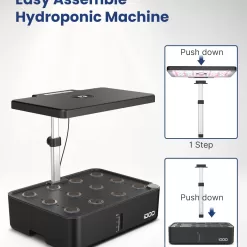 iDOO Hydroponics Growing System, 12pods Indoor Garden Plant Germination Kit