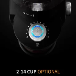 SHARDOR Electric Burr Coffee Grinder 2.0, Adjustable Burr Mill with 16 Precise Grind Setting for 2-14 Cup, Black