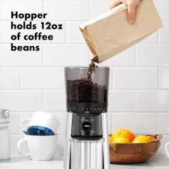 OXO Brew Conical Burr Coffee Grinder , Silver