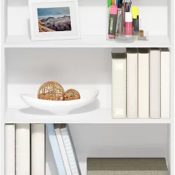Furinno Pasir 4-Tier Bookcase/Bookshelf/Storage Shelves, White
