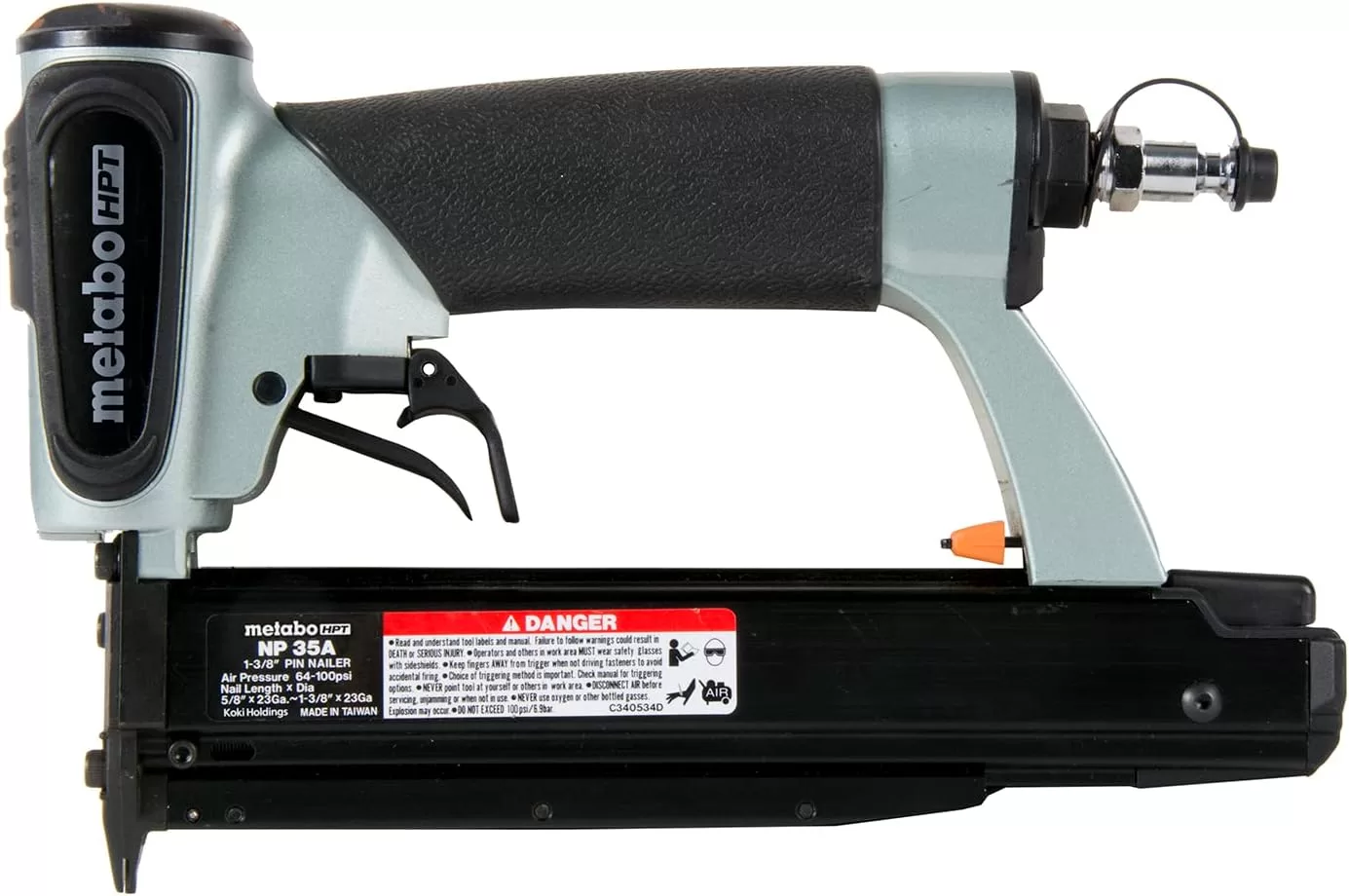 Metabo HPT Pin Nailer Kit | Pro Preferred Brand of Pneumatic Nailers | 23 Gauge