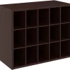 ClosetMaid 15 Cube Stackable Storage Organizer for Shoes, Espresso