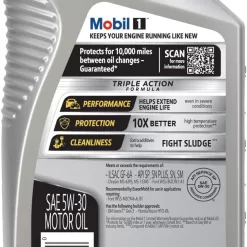Mobil 1 Advanced Full Synthetic Motor Oil 5W-30, 6-pack of 1 quarts