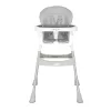 Dream On Me Portable 2-in-1 Tabletalk High Chair, Convertible Compact High Chair, Light Weight Portable Highchair, Grey